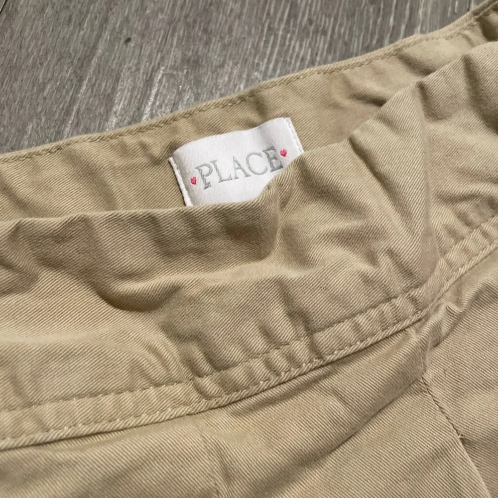 Place Beige Pleated Skirt
